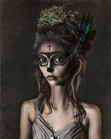 La Catrina doll, McAllen Texas fine art photographer, conceptual, , portraiture, photography,